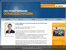Tablet Screenshot of cdu-donau.de